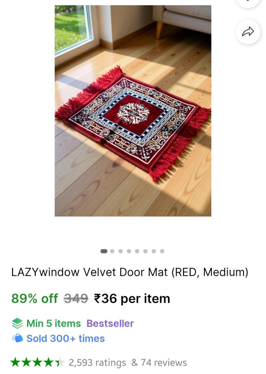 Velvet Pooja Mat 36 – Best Price in India