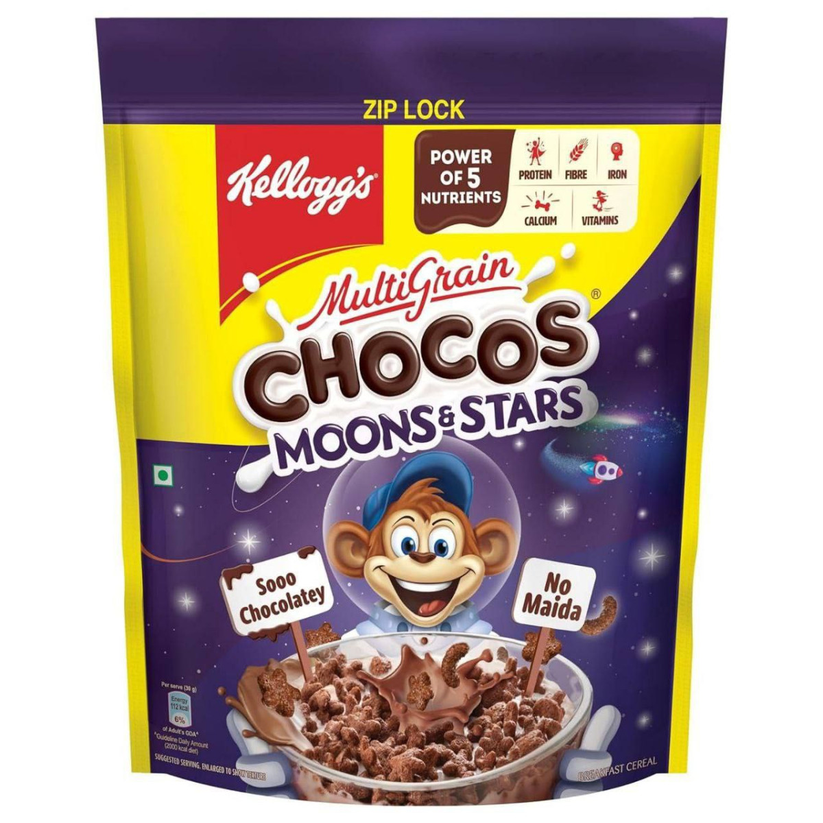 Kellogg S Chocos Moons Stars With Whole Grain 1 15 1 2 Kg Pack (weight May 