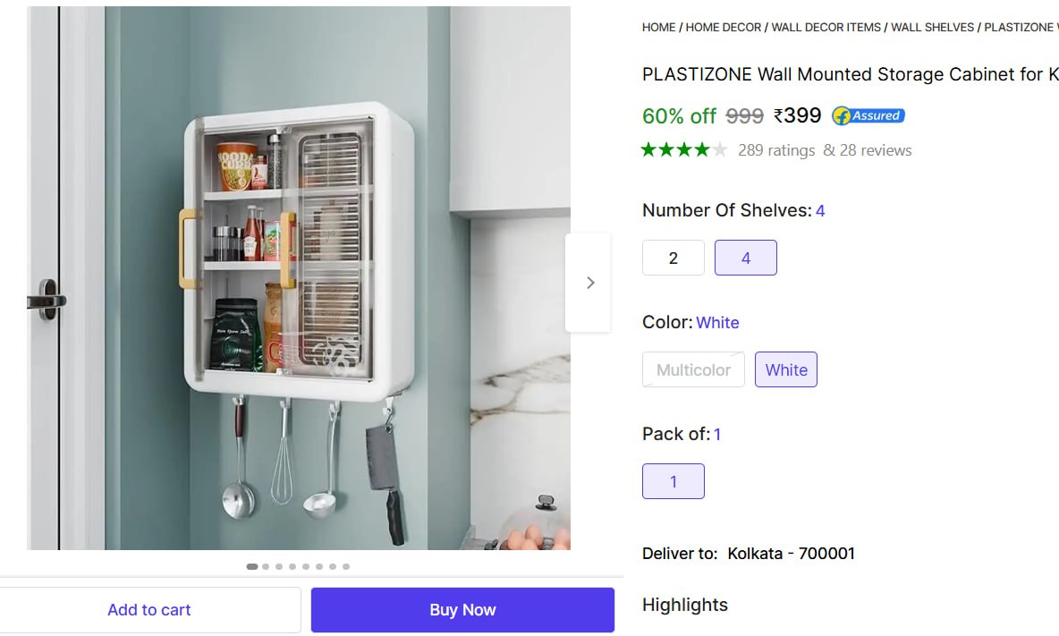 Multipurpose Storage Cabinet At 399 – Best Price in India