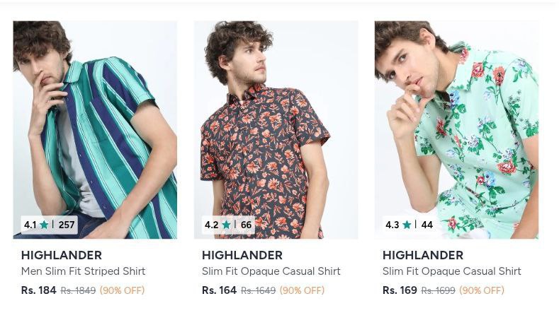 Loot 90 On Highlander Men S Clothing Scroll Shirts Jeans Shorts More More D