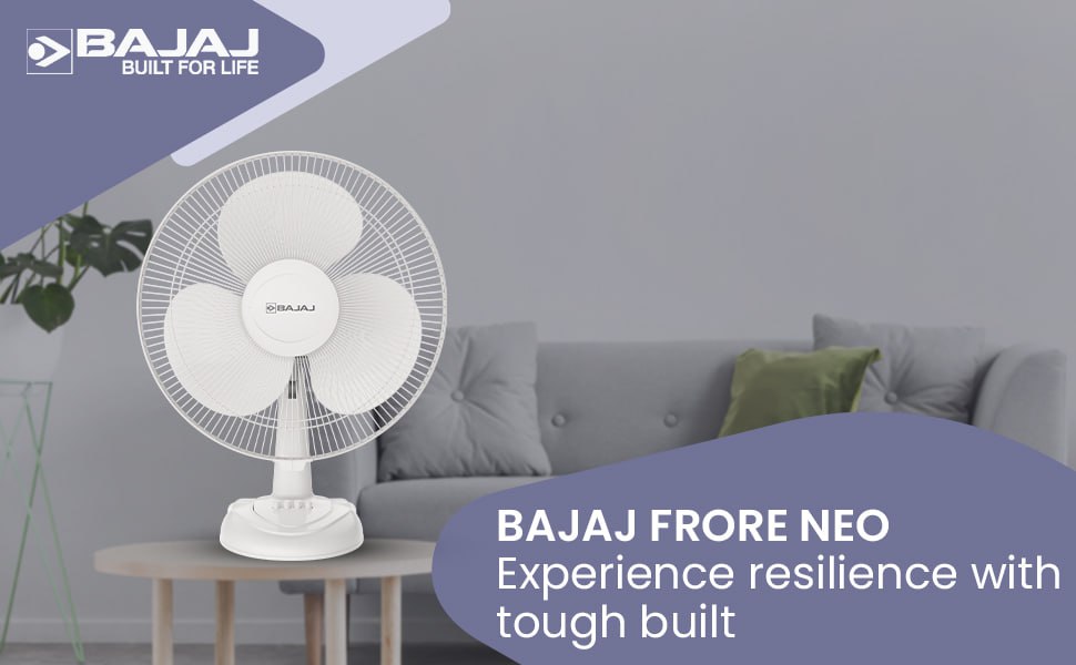 Bajaj Frore Neo Table Fan 400mm 1715 – Best Price in India