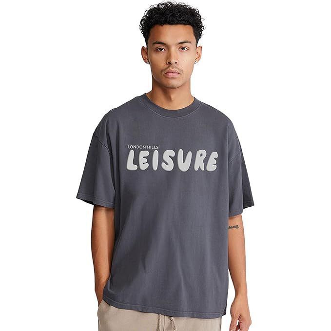 London Hills Men S Cotton Oversized Fit Casual Printed Round Neck – Best Pr