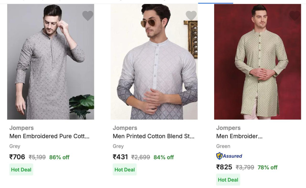Mens Branded Ethnic Kurta Set 85 - – Best Price in India
