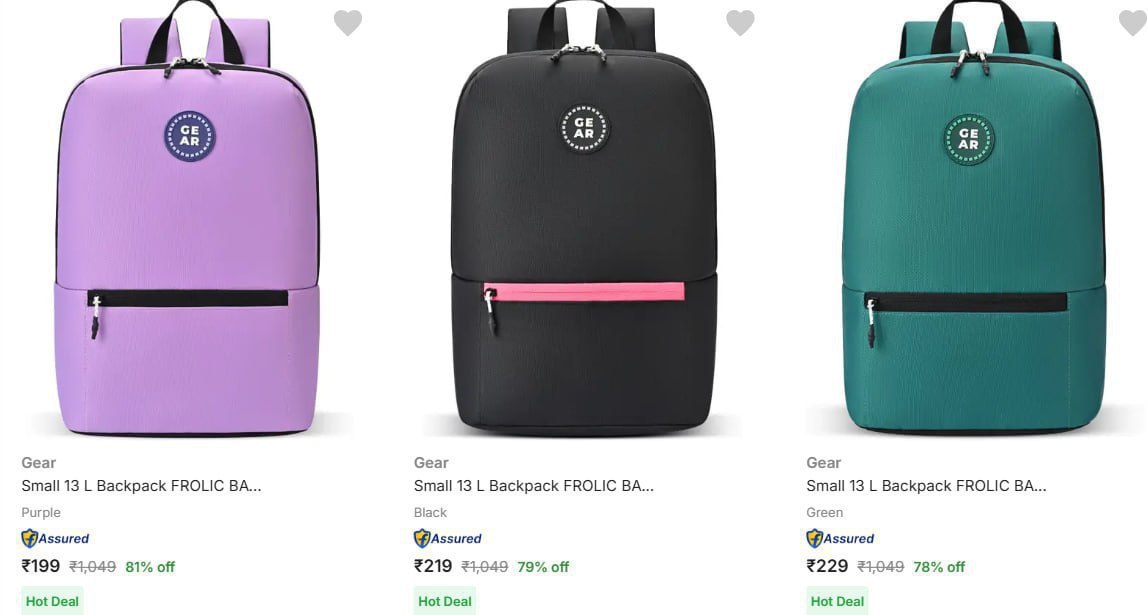 Gear Bags Starting Rs 199 – Best Price in India