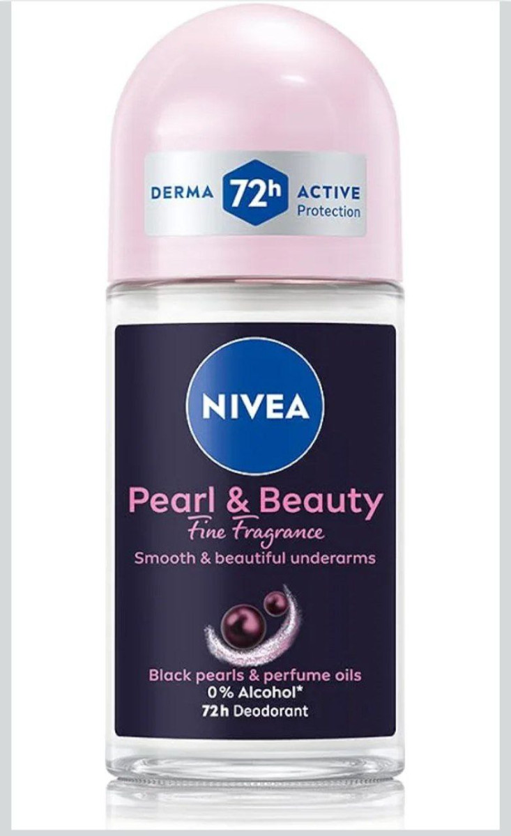 Nivea Women Deodorant Underarm Roll On Pearl Beauty Fine Fragrance 50 Ml 12