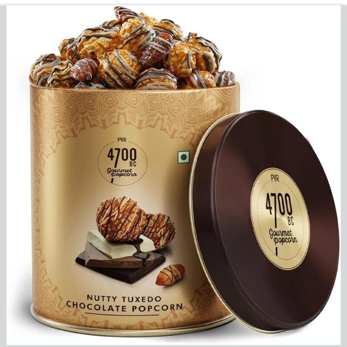 Bc Nutty Tuxedo Chocolate Popcorn Gifting Tin 150g 133 – Best Price in Indi