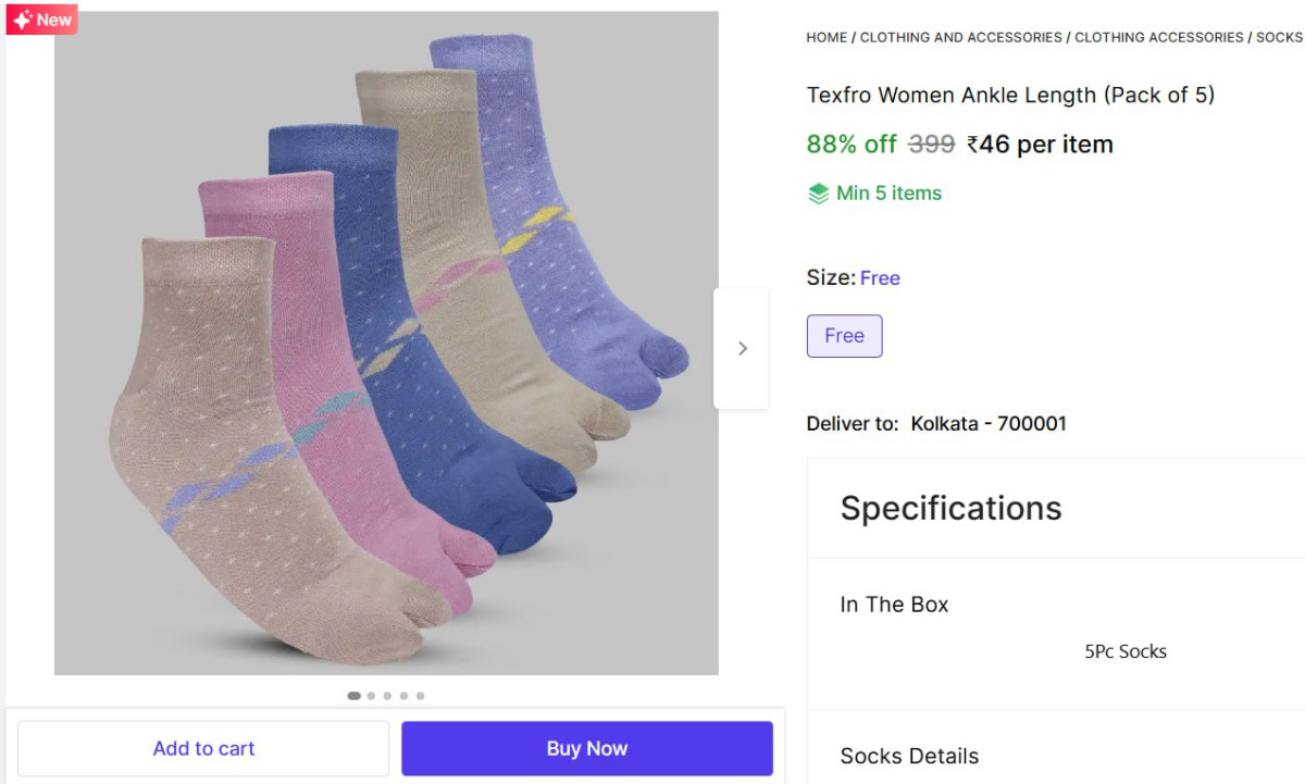 Women Ankle Length (pack Of 5) 46more – Best Price in India
