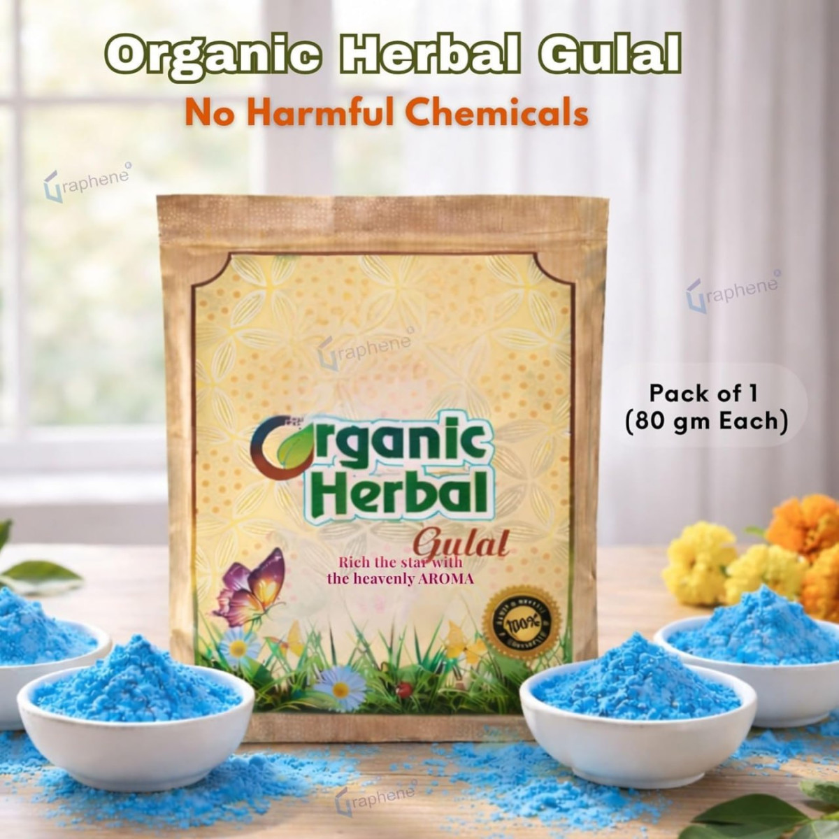 Blue Herbal Gulal Colour (80 G) 79 – Best Price in India