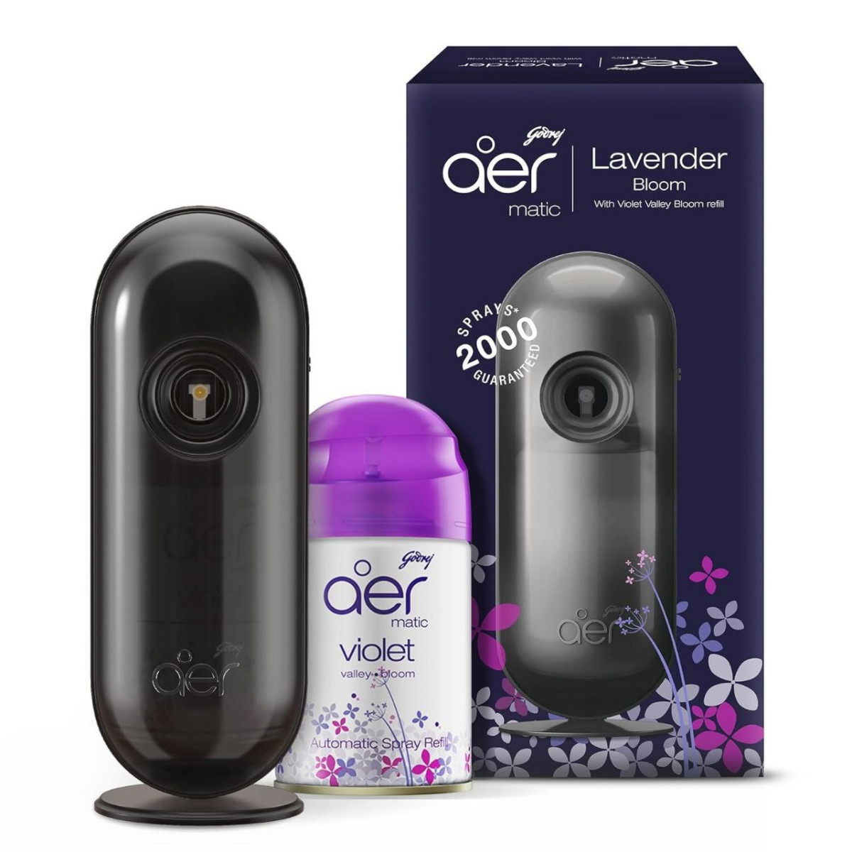 Godrej Aer Matic Kit (machine 1 Refill) Lasts Up To 60 Days (210ml) 360 – B