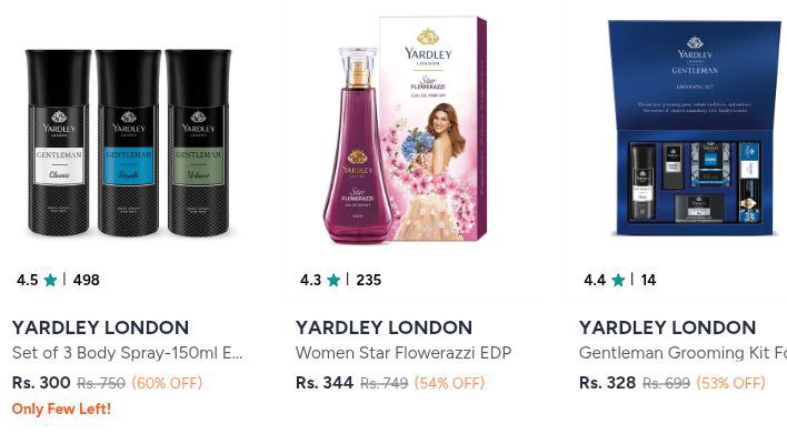 Myntra Late Night Beauty Loot Dont Miss Yardley London Perfumes 60 The Derm