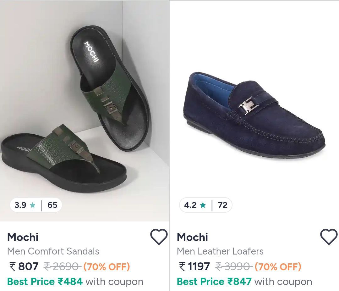 Myntra Big Loot On Footwears 70 Mochi - Fila - Metro - – Best Price in Indi