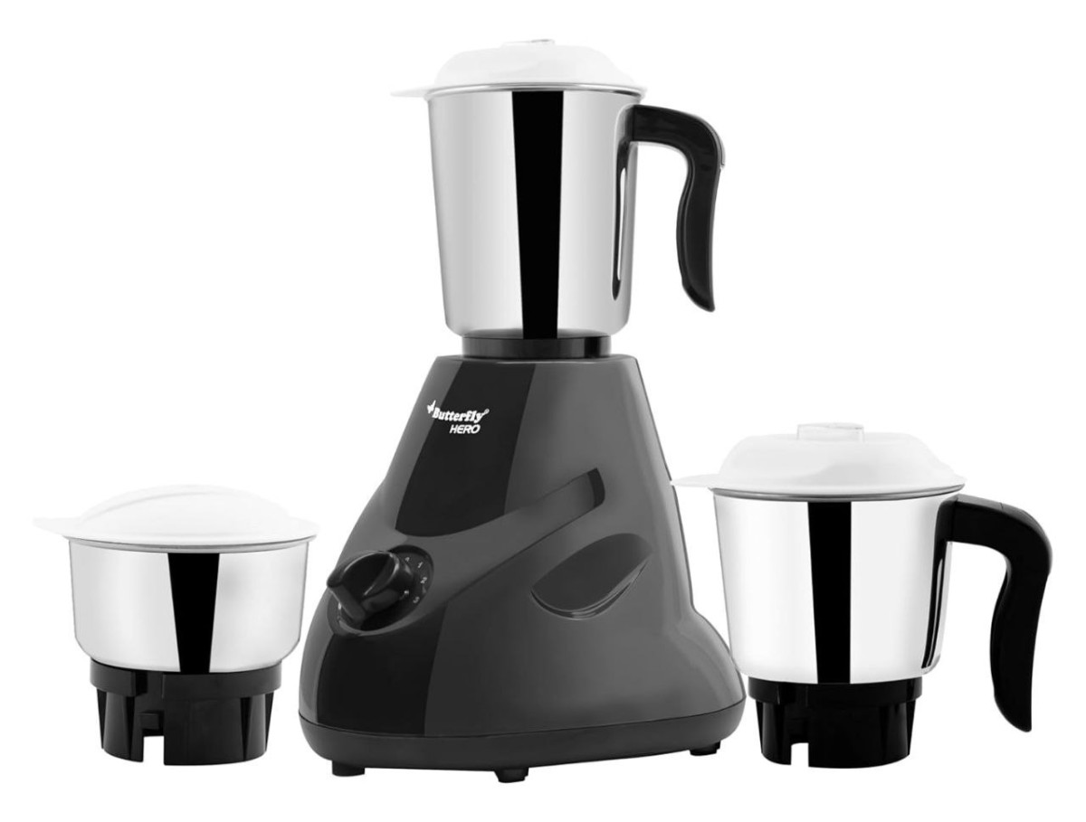 Grab 1 899butterfly Hero 500 Watts Mixer Grinder With 3 Jars Stainless Stee