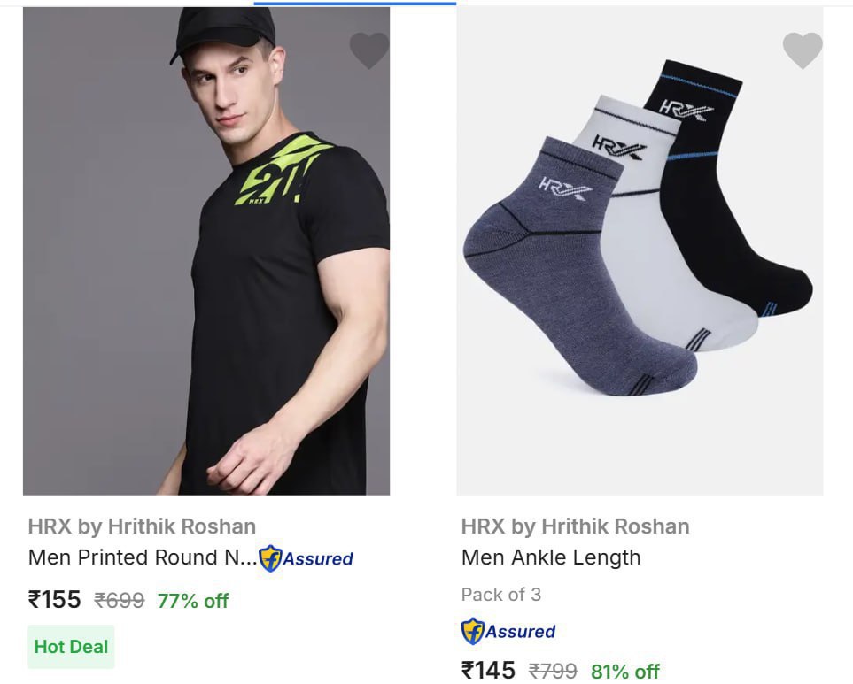 On Hrx Clothing Men S Womens – Best Price in India