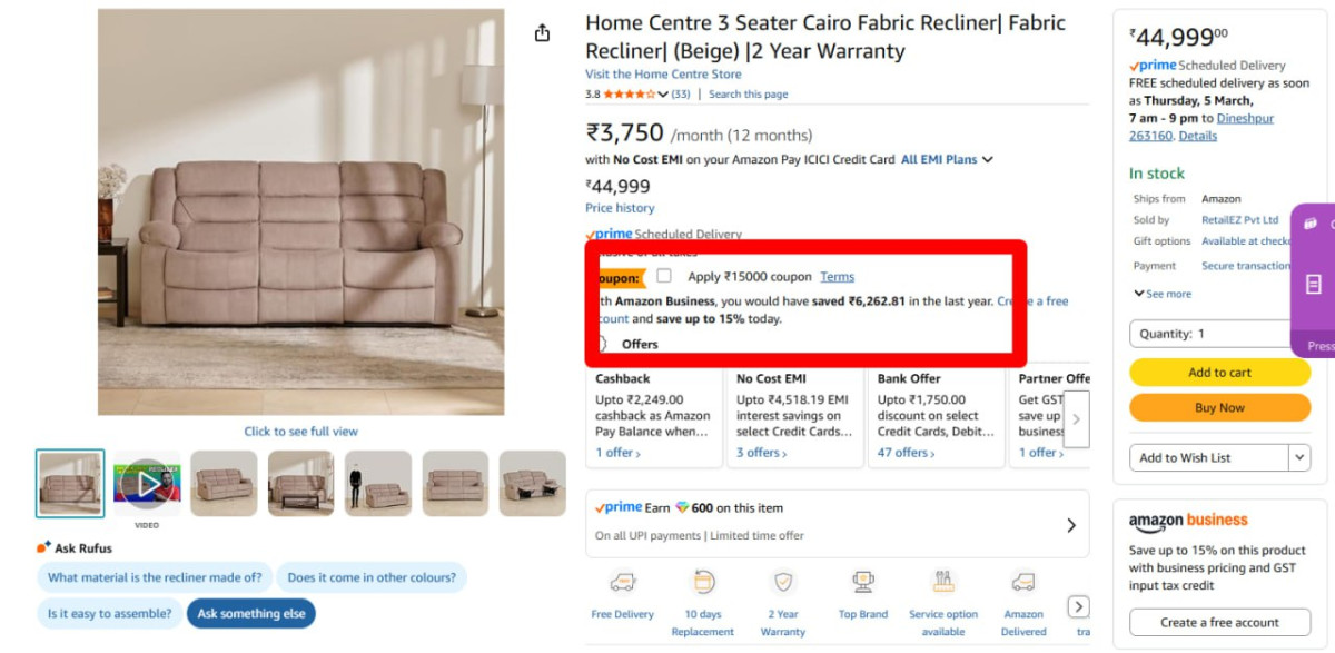 Apply Coupon – Best Price in India