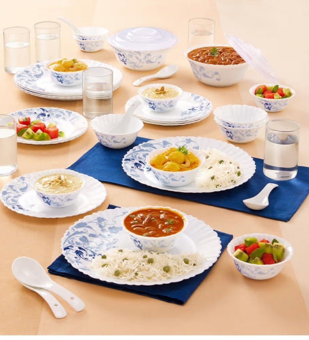 Grab Faast Larah By Borosil Opalware Dinner Set Of 40 Pieces At 1700 – Best