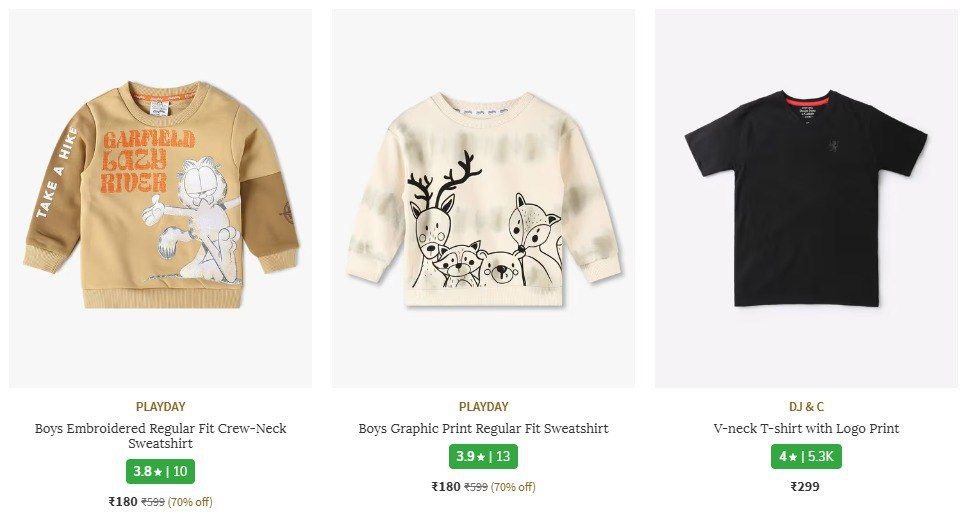 Ajio Topwear Clothing Under 199men S Women S Boys Girls Baby – Best Price i