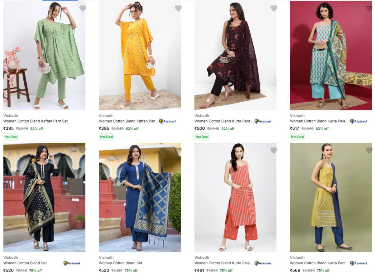 Grab Vishudh Women S Kurta 90 – Best Price in India