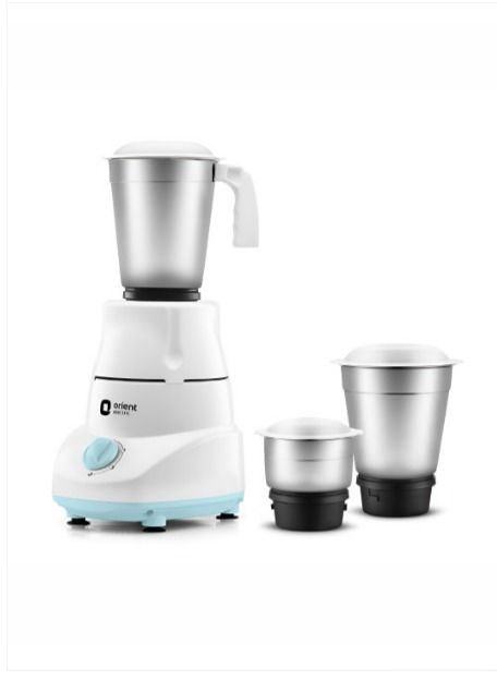 Orient Electric White Black Stainless Steel Wet And Dry Grinder Juicer Mixe