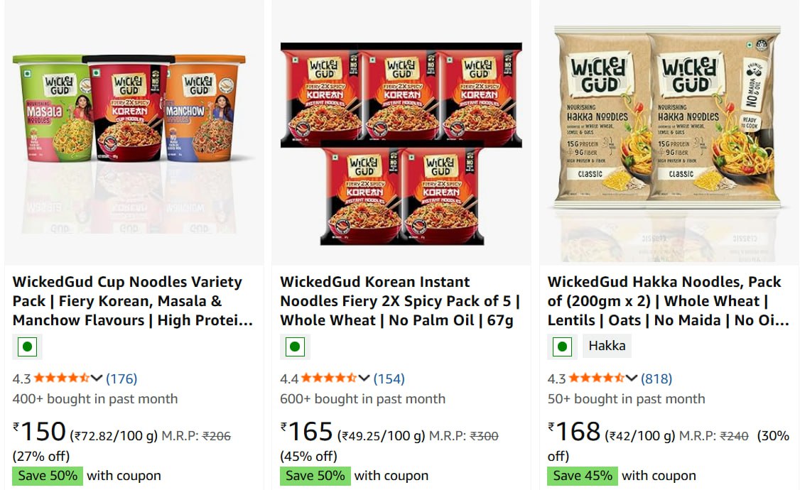 Loot Wicked Gud Noodles Starts 75 Apply 50 Coupon More Deals Click Here Mus