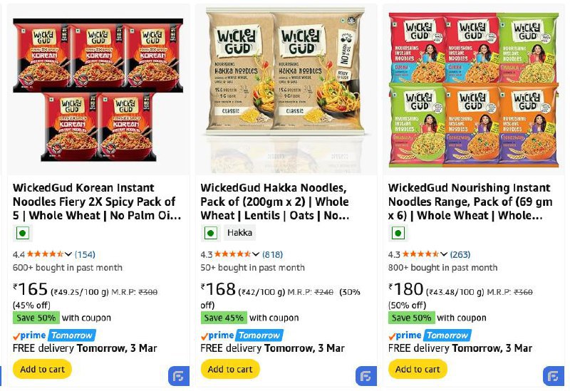 Apply 50 Coupon On Wickedgud Noodles – Best Price in India