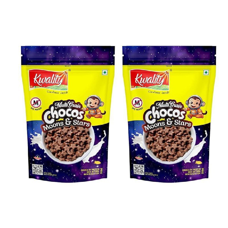 Kwality Multigrain Chocos Moons And Stars (375g Each (pack Of 2)) 199 – Bes