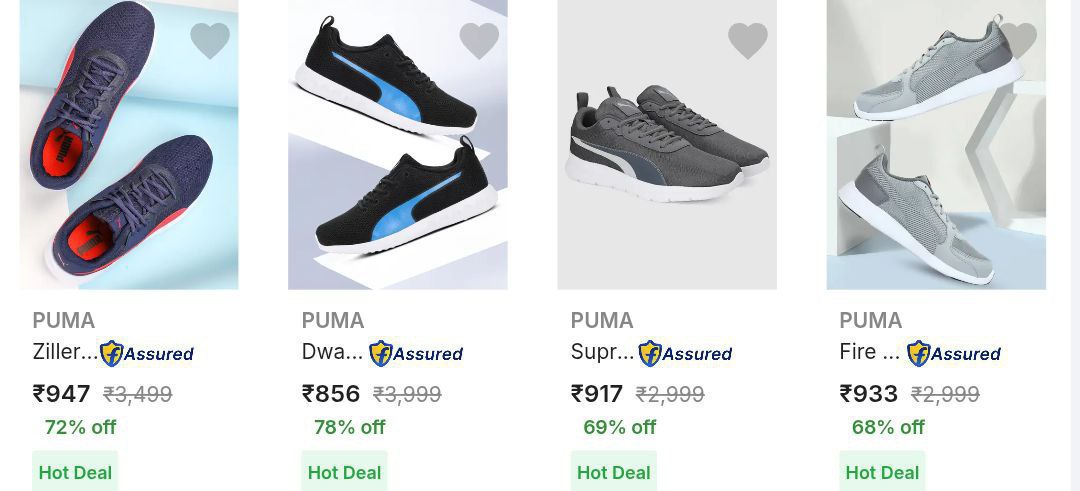 Loot 85 On Branded Shoe (limited Stock) Master Link Puma Adidas Reebok Camp