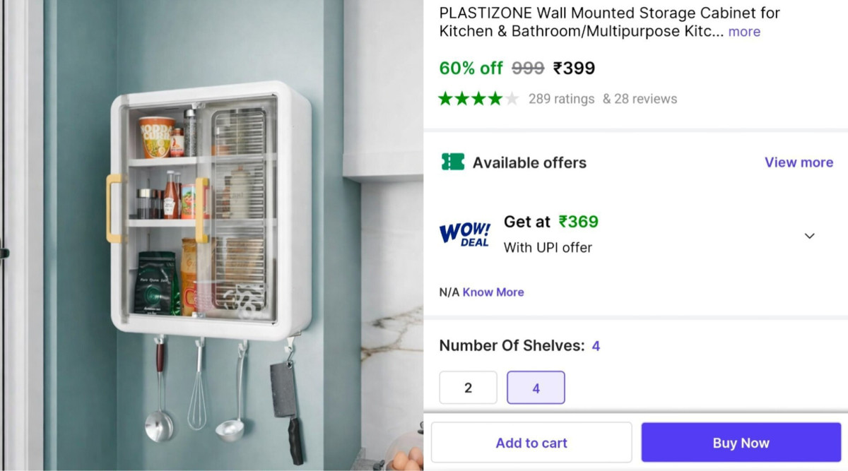 Multipurpose Storage Cabinet At 399 – Best Price in India