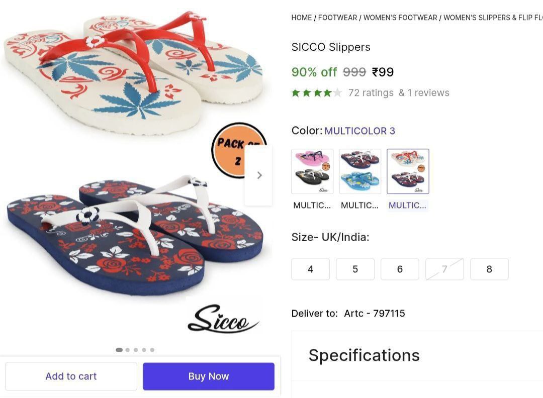 Fast Pack Of 2 Slippers 99 More Deals Click Here Must Read – Best Price in 