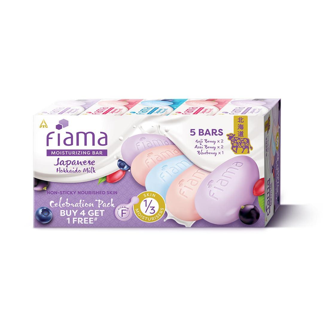 Fiama Moisturizing Soap Bars Celebration Pack Japanese Hokkaido Milk Berrie