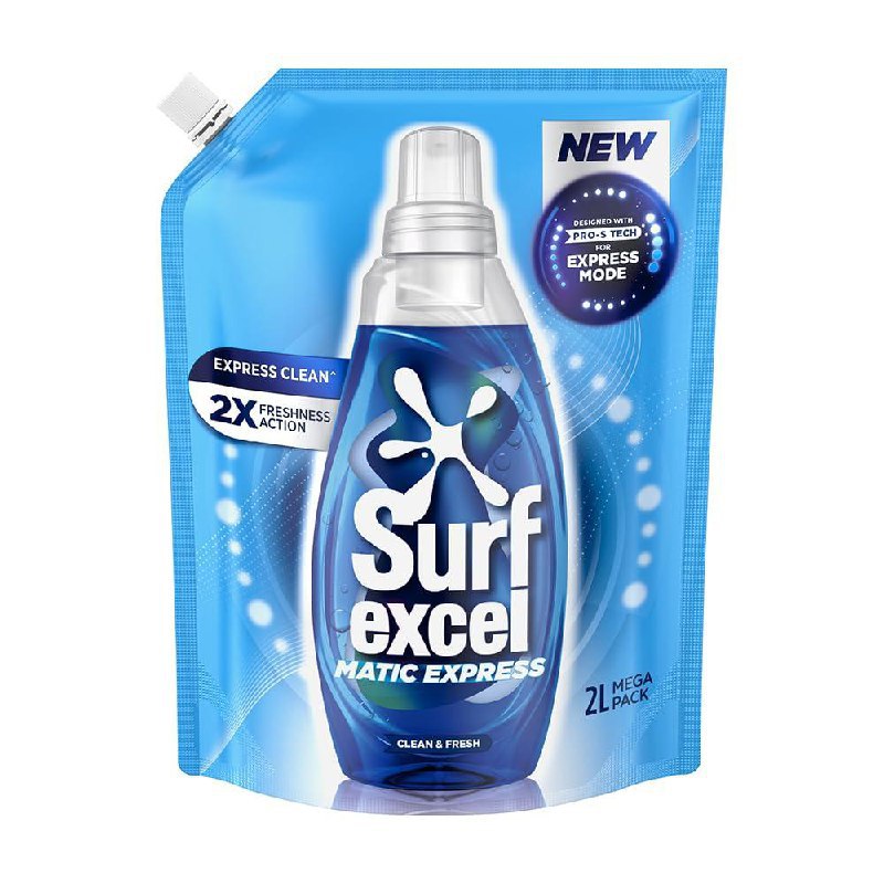 Surf Excel Matic Express Liquid Detergent Express Clean With 2x Freshness A