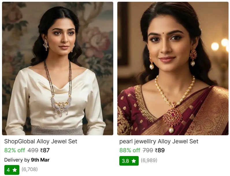 Jewellery Sets From 87 – Best Price in India
