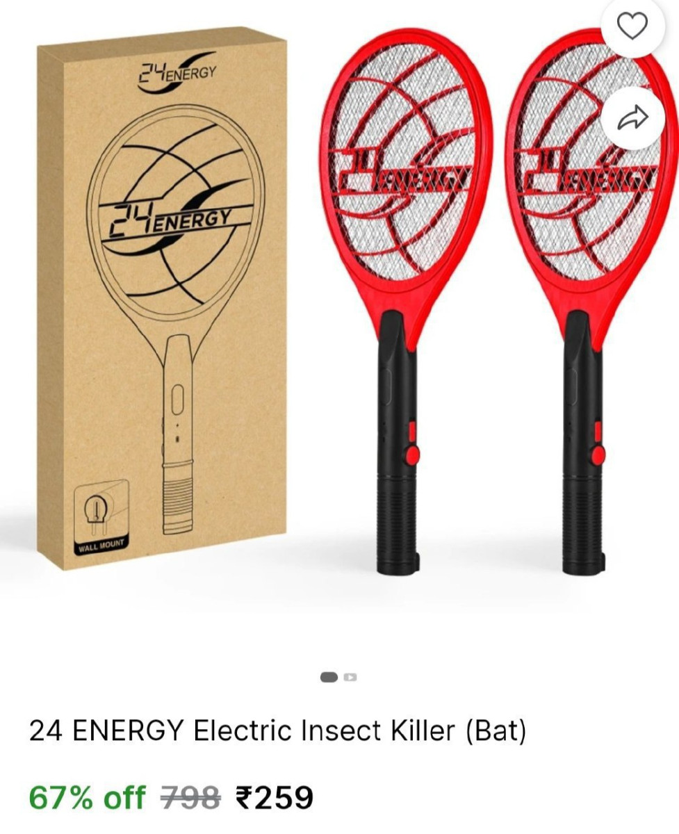 (pack Of 2) Mosquito Killer Bat 259 – Best Price in India