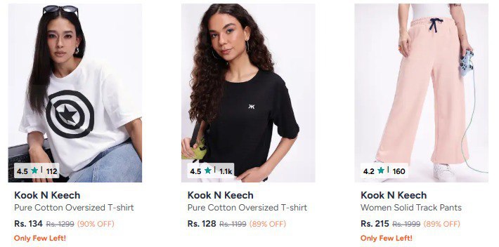 Myntra 90 On Kook N Keech Clothing Men S Women S Here Now Men S Clothing St