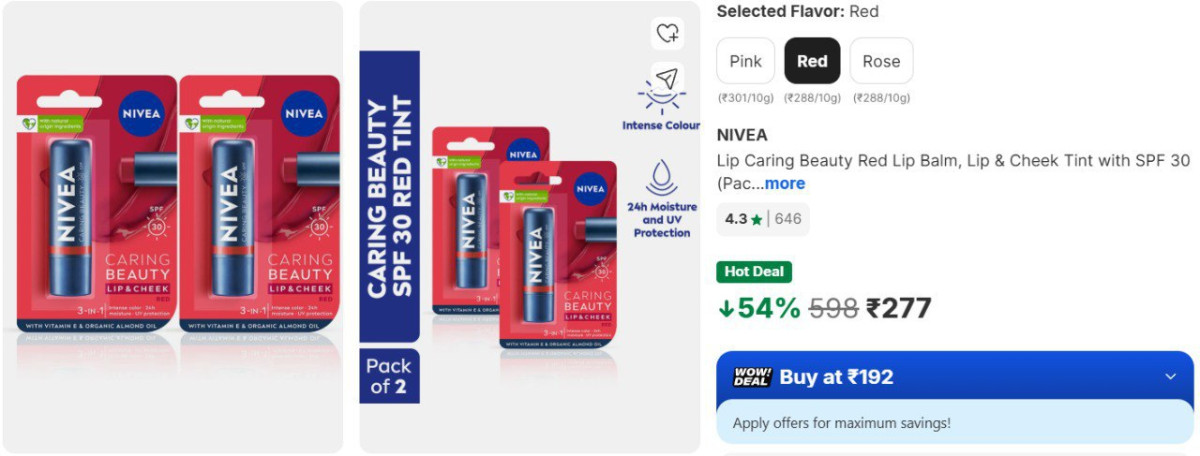 Flipkart Nivea Lip Balm ( Pack Of 2) 277 – Best Price in India