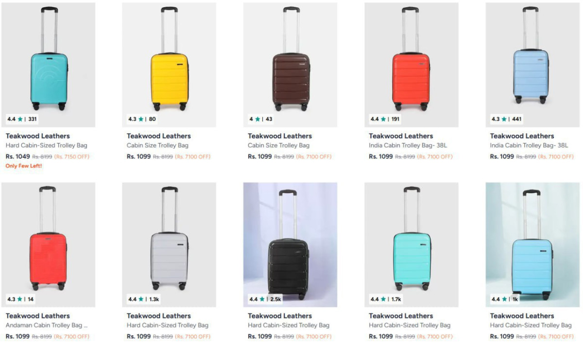Myntra Loot Min 75 On Branded Trolleys Suitcases Bank Offers Brandwise Vera