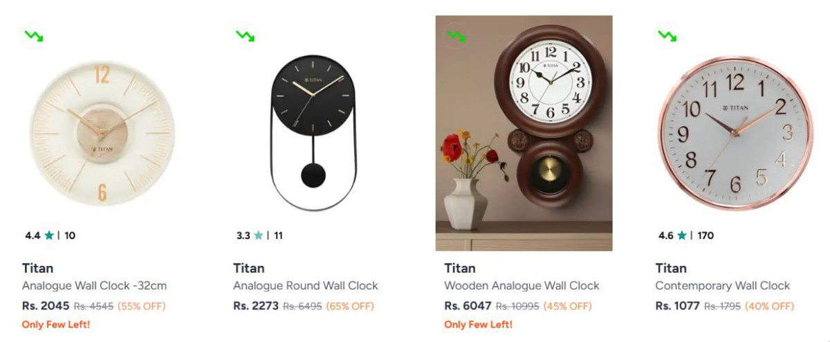 Myntra Titan Clocks 65 Offcrosscut Floor Lamps Starting At Just Rs 899ugaoo