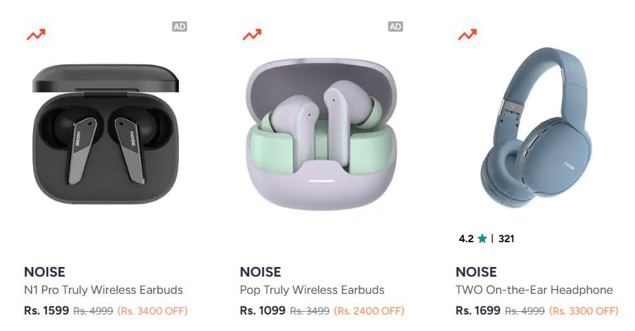 Myntra Noise Flat 10 Flat 15 - Goboult And Noise 20 – Best Price in India