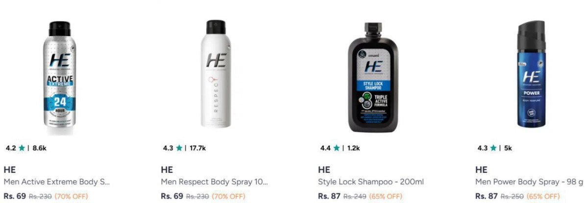 Myntra 70 On He Products – Best Price in India