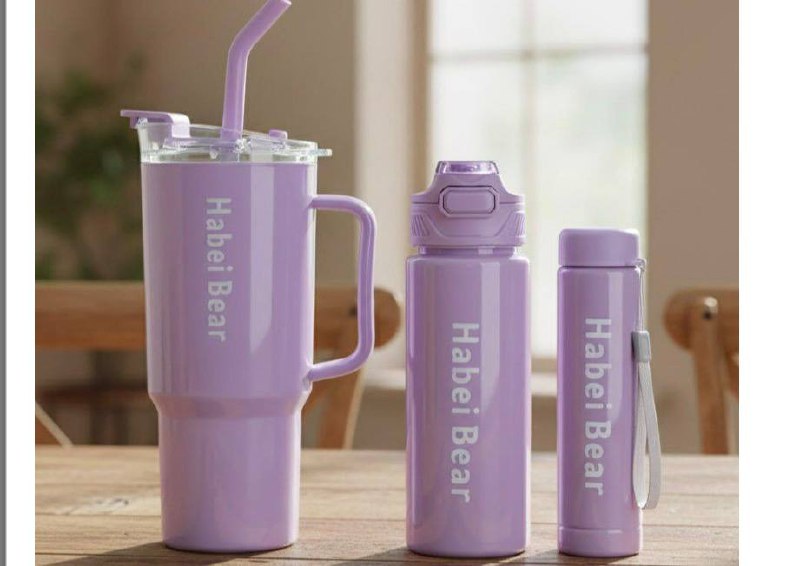 Tumbler Set Purpule Or Blue 1200ml 800ml 300ml Double 473 – Best Price in I