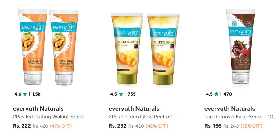 Myntra Everyuth Naturals 65 Offlacto Calamine 65 Offo3 Professional At Min 