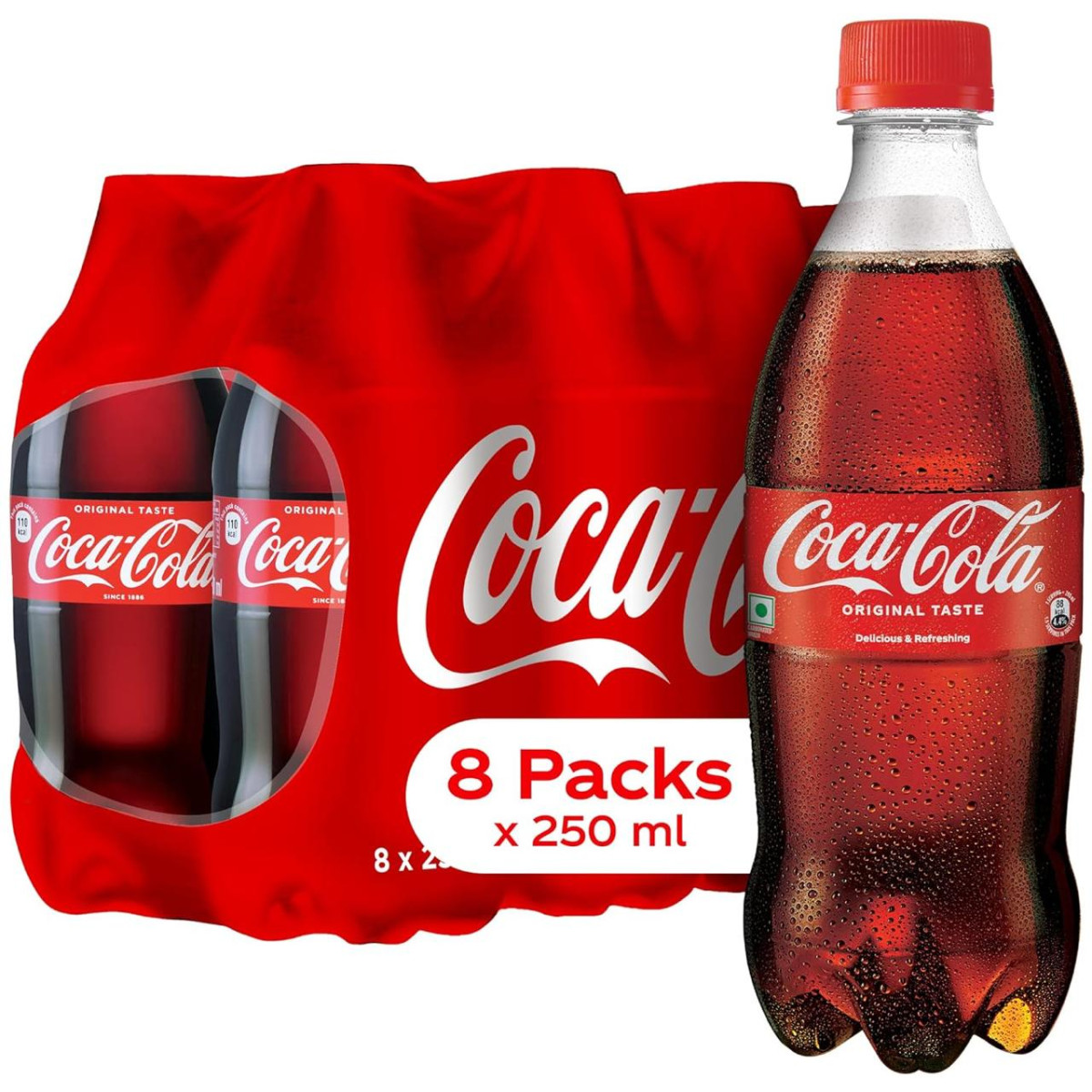 Coca-cola Original Taste Soft Drink Pet Bottle 250 Ml (pack 0f 8) 138 – Bes