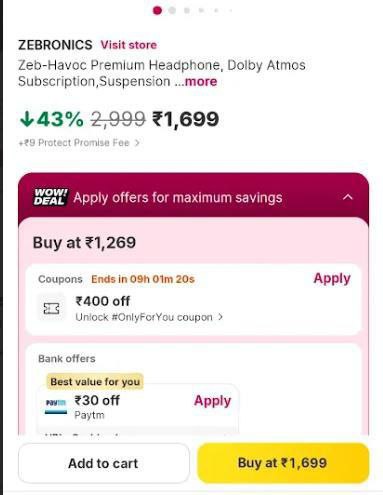 Zebronics Premium Gaming Headphone With Dolby At 1269 With Coupon – Best Pr