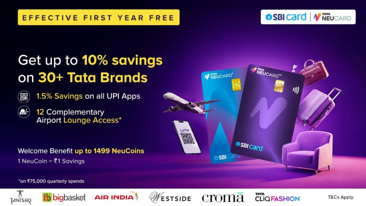 Apply For Tata Neu Sbi Credit Card Unlock Premium Savings First Year Limite
