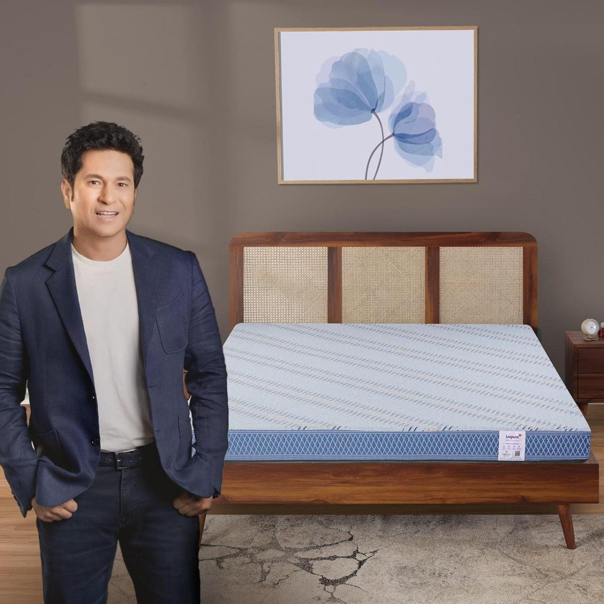 Livpure Smart Lumbar Hr Foam Mattress 3d Sleeptech Zones Queen Bed (78x60x4