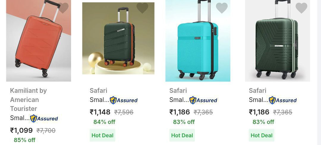 Loot Top Branded Luggage - 88 Safari Aristocrat Vip S Size M Size L Size Pa
