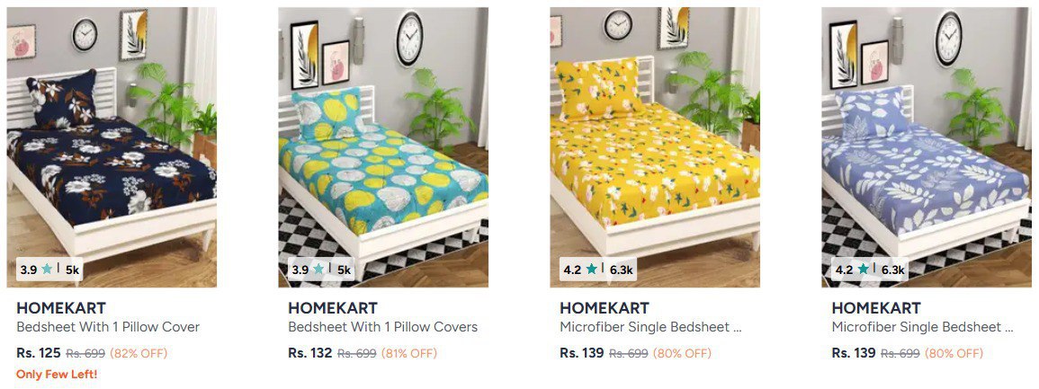 Myntra Bedsheets Starting 125 85 Discount On Memory Foam Pillowstravel Neck