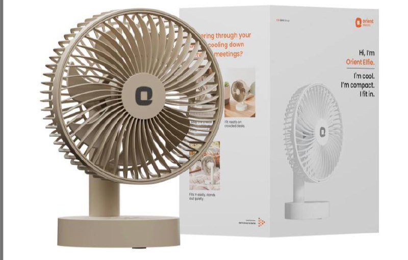 Orient Electric Elfie Rechargeable Personal Fan 90 Adjustable Airflow 1049 