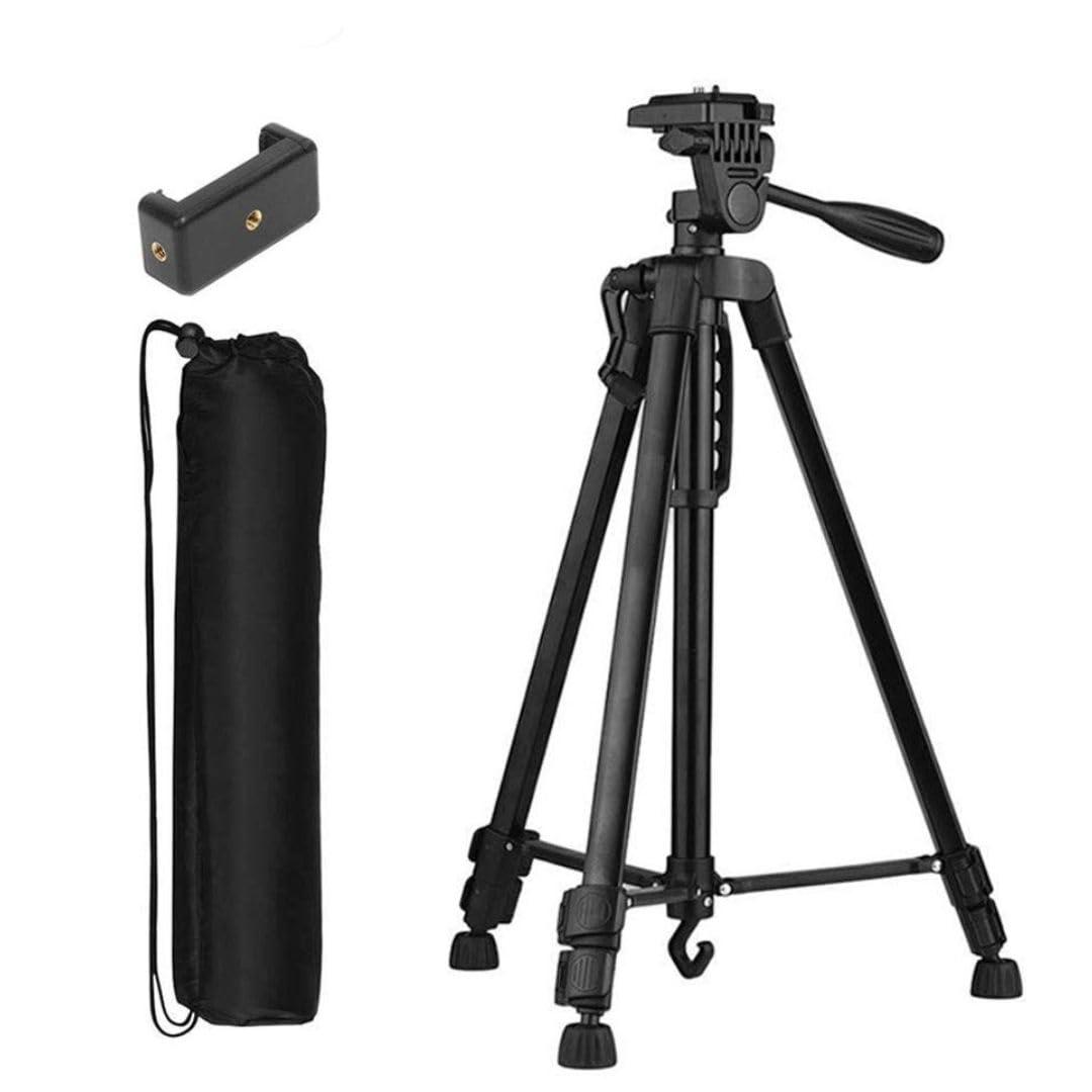 Tygot 3366 Aluminum Tripod (55-inch) Universal Lightweight Tripod With Mobi