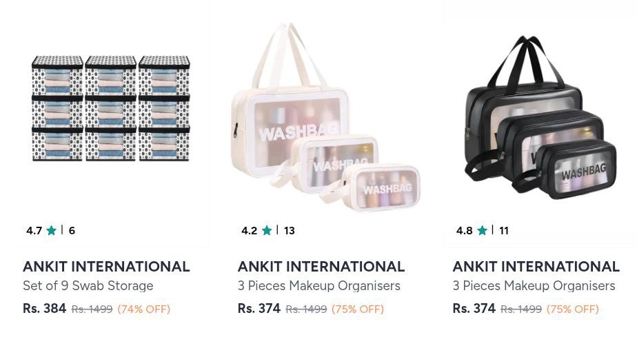 Myntra Home Makeover Deals Up To 70 Ankit International Saree Organisers Mi