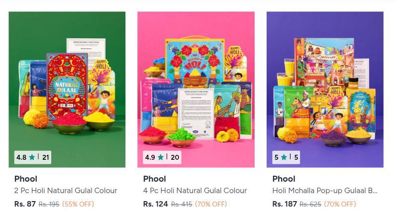 Myntra Phool Holi Colours Holi Gift Hampers Starting From Rs 89 Trending – 